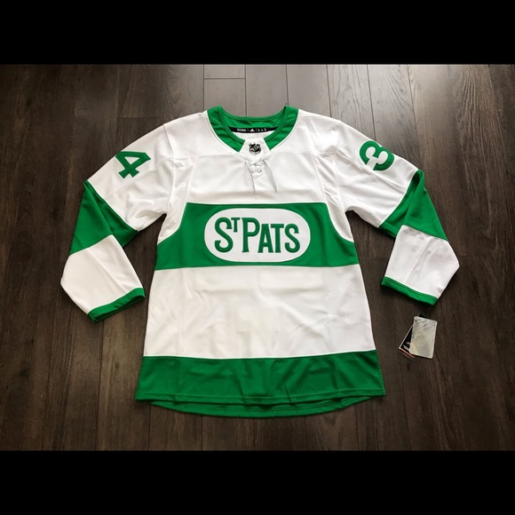 Adidas St Pats Toronto Maple Leafs Hockey Jersey - Picture 2 of 8
